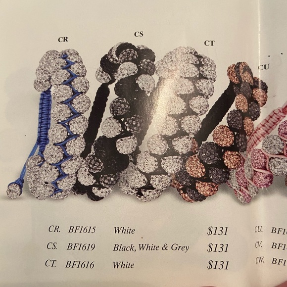 Crystal Macrame Royal Blue Bracelet - Picture 5 of 6